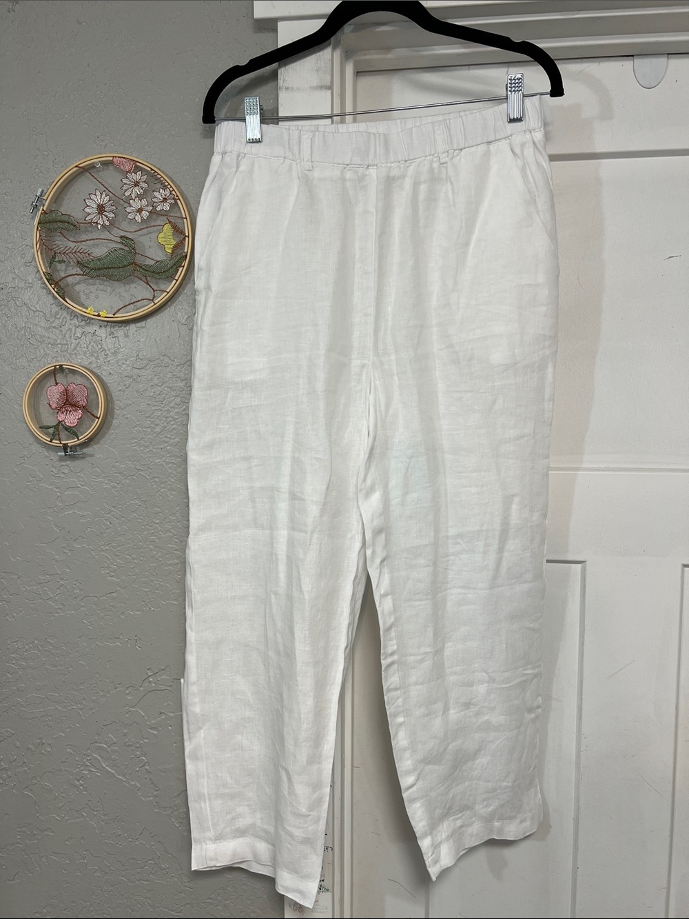 QUINCE 100% EUROPEAN LINEN WOMENS PANTS SIZE MEDIUM NEW WITHOUT TAGS - Picture 3 of 16